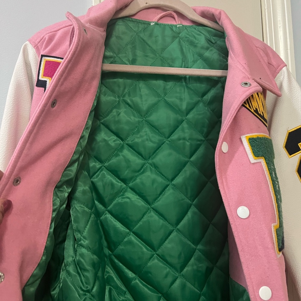 π SALE π Swankaposh First Row leather varsity jacket-size medium - Picture 7 of 13